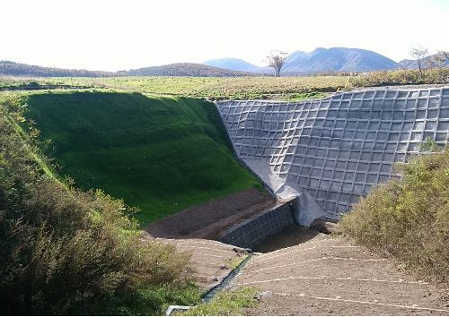 左又沢治山工事現場