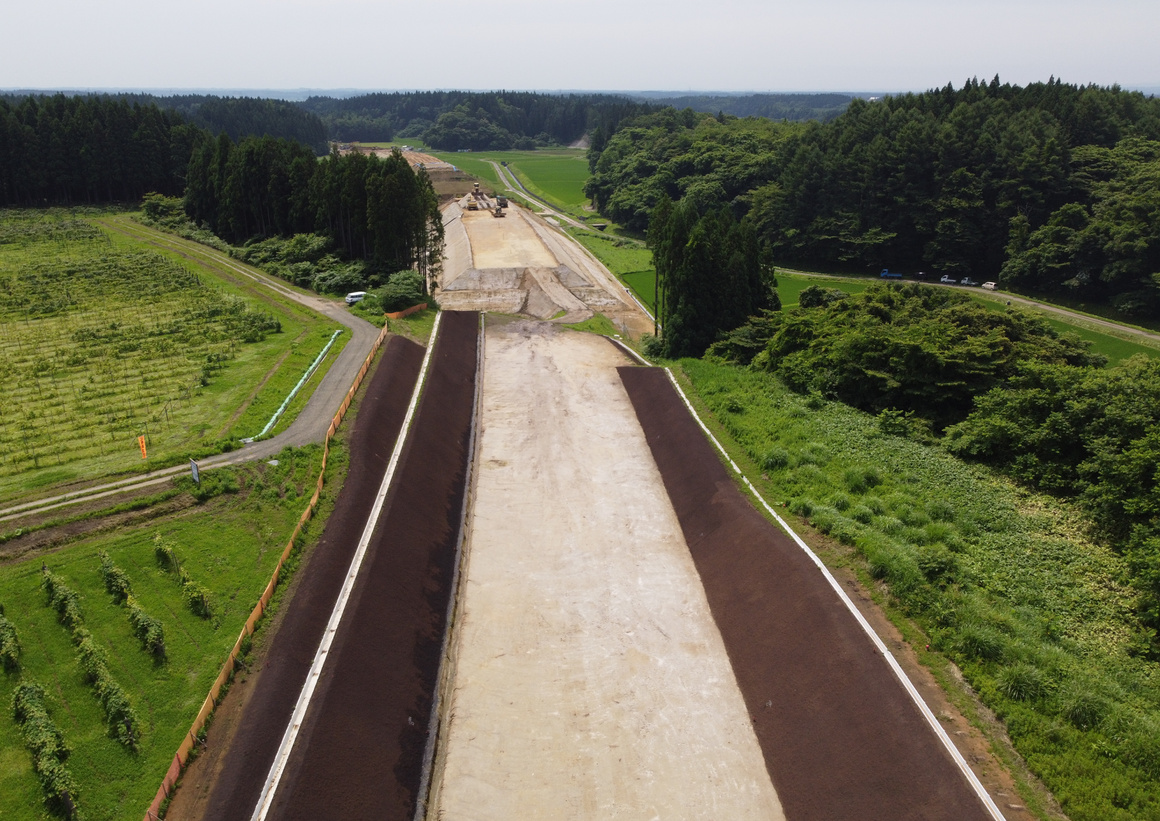 左又沢治山工事現場