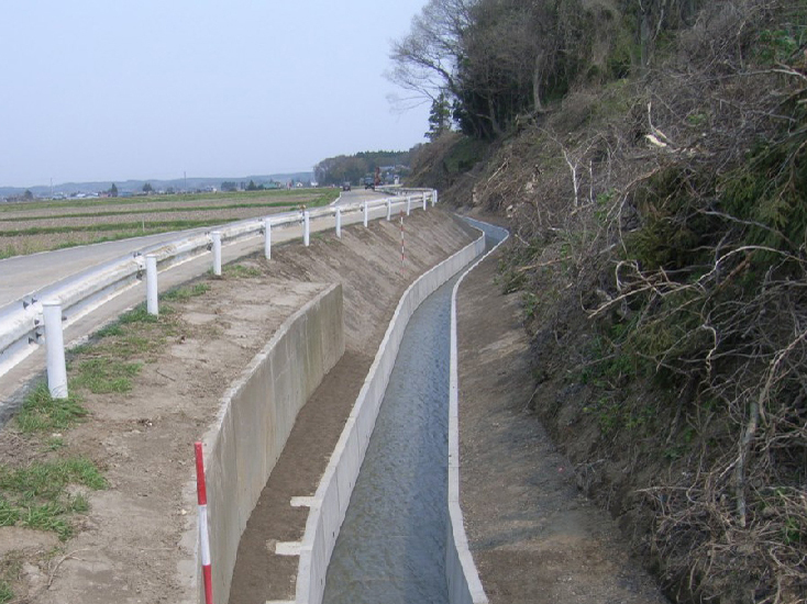 奥入瀬川南岸用排第1号工事